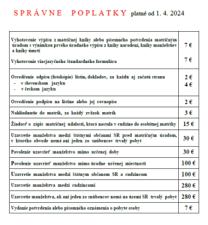 správne poplatky